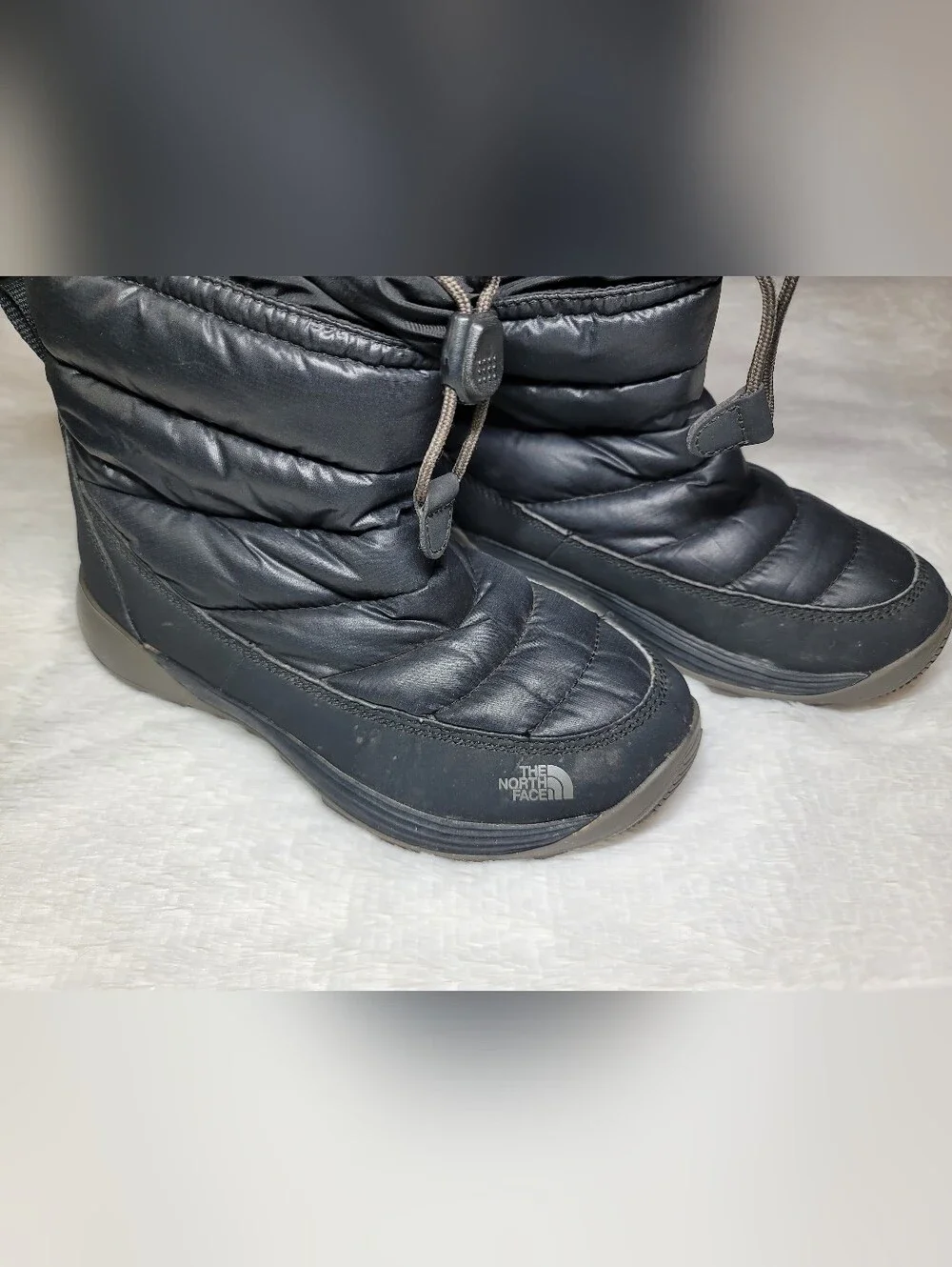 The North Face Kids ThermoBall Booties Black Winter Snow Boots Size 3